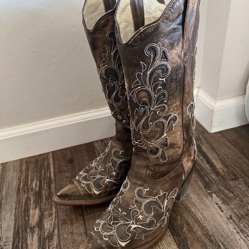 J.B Dillon Womens Cowboy Boots sz8